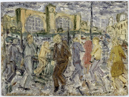 Leon Kossoff / 
Kings Cross, March Afternoon, 1998 / 
oil on board / 
56 x 78 in. (147 x 198 cm) / 
 / 
Catalogue plate number 59