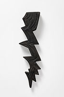 Luis Bermudez / 
Lightning, L-1, 1987 / 
castable refractory / 
36 x 11 x 4 in. (91.4 x 27.9 x 10.2 cm)