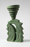 Luis Bermudez / 
Moksha, M-10, 1986 / 
castable refractory / 
32 x 13 x 9 in. (81.3 x 33 x 22.9 cm)