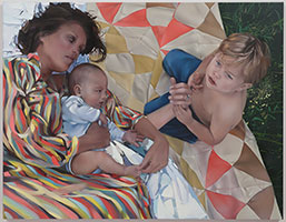 Rebecca Campbell / 
Mary had a Little Lamb, 2010 / 
oil on canvas / 
48 x 62 in. (121.9 x 157.5 cm)