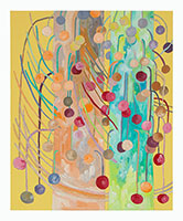 Matt Wedel / 
Flower Tree (Hawaii), 2023 / 
gouache and pen on paper / 
14 x 11 in. (35.6 x 27.9 cm) / 
MW23-038