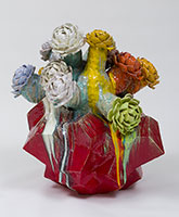 Matt Wedel / 
Flower Tree, 2012 / 
ceramic / 
38 x 34 x 35 in. (96.5 x 86.4 x 88.9 cm) / 
MW12-24