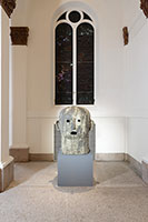 Matt Wedel / 
Mourning Bench Head 139, 2020 / 
Stoneware / 
46 × 38 × 37 in (116.8 × 96.5 × 94 cm)