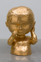 Matt Wedel / 
Child, 2007 / 
fired clay, glaze and luster / 
42 x 39 x 36 in. (106.7 x 99.1 x 91.4 cm) 