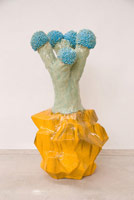 Matt Wedel / 
Flower Tree, 2008 / 
fired clay and glaze / 
29 x 15 x 13 in. (73.7 x 38.1 x 33 cm) / 
Private collection 