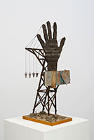 Michael C. McMillen / 
Finger Tension Tower 1, 1980 / 
wood, metal, desert detritus / 
29 1/4 x 11 1/2 x 12 1/2 in. (74.3 x 29.2 x 31.8 cm)