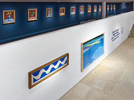 Installation photography / Hockney – Matisse. Un paradis retrouvé / 
© David Hockney / 
© Succession H. Matisse for the artist’s artworks / 
Photo © François Fernandez