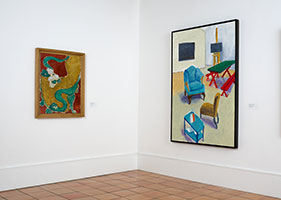 Installation photography / Hockney – Matisse. Un paradis retrouvé / 
© David Hockney / 
© Succession H. Matisse for the artist’s artworks / 
Photo © François Fernandez