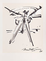 Mark di Suvero / 
Study for Algol, 1993 / 
Marker on paper / 
17 x 13 3/4 in (43.2 × 34.9 cm) / 
Nasher Sculpture Center, Gift of Lisa Schachner in memory of Leonard Contino