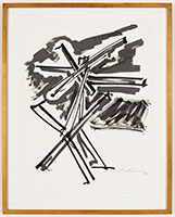 Mark di Suvero / 
Untitled, 1985 / 
Ink on paper / 
24 x 18 in (61 x 45.7 cm) / 
Courtesy of the Artist and Spacetime C.C.