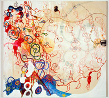 Matthew Weinstein / 
Titanic (MW-101), 1994 / 
oil and mixed media on canvas / 
84 x 90 in (213.36 x 228.6 cm)