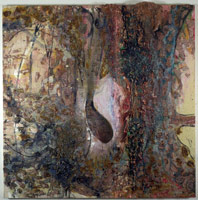 Suzanne McClelland / 
sure, 1994 / 
mixed media on sandpaper / 
9 x 11 in (22.9 x 27.9 cm) / 