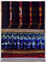 Juan Uslé / 
Figuras Semejantes, 1994 / 
mixed media on canvas / 
22 x 16 in [55.9 x 40.6 cm] / 
Private collection
