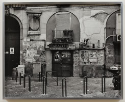 Peter Holzhauer / 
Naples Facade, 2012 / 
gelatin silver print / 
17 1/4 x 22 in. (43.8 x 55.9 cm) Framed: 17 5/8 x 22 3/4 in. (44.8 x 57.8 cm) / 
Edition 1 of 6