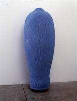 Peter Shelton / 
bluebullet, 2002 / 
mixed media / 
63 x 26 x 24 in (160 x 66 x 61 cm) / 
Private collection