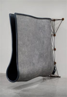 blackslot, 2009 / 
fiberglass / 
95 x 29 x 102 in (241.3 x 73.7 x 259.1 cm)