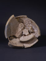Peter Voulkos / 
Untitled (plate), 2000 / 
ceramic / 
7 3/4 x 20 1/2 x 21 1/2 in. (19.7 x 52.1 x 54.6 cm)