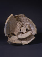 Peter Voulkos / 
Untitled (plate), 2000 / 
ceramic / 
7 3/4 x 20 1/2 x 21 1/2 in. (19.7 x 52.1 x 54.6 cm)