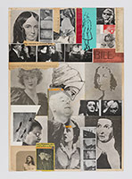 R.B. Kitaj / 
From the Lives of the Saints, 1975 / 
collage on paper / 
29 1/4 x 27 3/4 in. (74.3 x 70.5 cm)