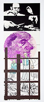 R.B. Kitaj / 
Bacon II, 1969 / 
color screenprint  / 
40 x 14 3/4 in. (101.5 x 37.5 cm)