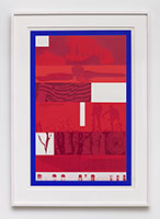 R.B. Kitaj / 
The Romance of the Civil Service (Charge Sheet), 1967 / 
color screenprint, photoscreenprint / 
Paper Dimensions: 40 x 27 3/4 in. (101.6 x 70.5 cm)