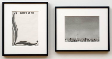 Euan Macdonald / 
From Selected Standards (There's No You), 2007 / 
graphite on paper (diptych) / 
Part 1 of 2: Paper: 12 x 9 in. (30.5 x 22.9 cm) / Framed: 18 3/8 x 15 3/8 in. (46.7 x 39.1 cm) / 
Part 2 of 2: Paper: 9 x 12 in. (22.9 x 30.5 cm) / Framed: 15 3/8 x 18 3/8 in. (39.1 x 46.7 cm) / 
Private collection 