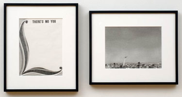 Euan Macdonald / 
From Selected Standards (There's No You), 2007 / 
graphite on paper (diptych) / 
Part 1 of 2: Paper: 12 x 9 in. (30.5 x 22.9 cm) / Framed: 18 3/8 x 15 3/8 in. (46.7 x 39.1 cm) / 
Part 2 of 2: Paper: 9 x 12 in. (22.9 x 30.5 cm) / Framed: 15 3/8 x 18 3/8 in. (39.1 x 46.7 cm) / 
Private collection 