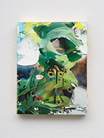 Rebecca Campbell / 
Garden, 2020 / 
oil and gold leaf on panel / 
7 7/8 x 6 in. (20 x 15.2 cm)