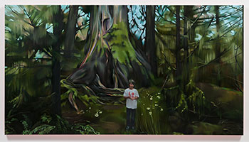 Rebecca Campbell / 
Nature Boy, 2021 / 
oil on canvas / 
60 x 110 in. (152.4 x 279.4 cm)