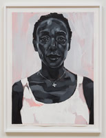 Rebecca Campbell / 
Mpambo (from the You are Here series), 2015 / 
acrylic on paper / 
30 x 22 1/4 in. (76.2 x 56.5 cm) / 
Framed Dimensions: 33 1/8 x 25 1/2 in. (84.1 x 64.8 cm)