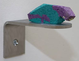 Some More For The Road #8, 2007 / 
        pigmented acrylic reinforced plaster, stainless steel wall brackets / 
        1 1/2 x 4 1/4 x 1 3/4 in. (4 x 10.8 x 4.5 cm)