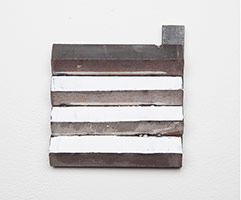 Richard Nonas / 
Untitled, 2002 / 
Steel and oil paint / 
6 1/2 x 6 x 1 1/4 in. (16.5 x 15.2 x 3.2 cm)