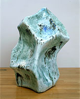 Richard Deacon / 
Beyond The Clouds, 2002 / 
ceramic / 
62 x 46-1/2 x 41-3/8 in (159 x 118 x 105 cm) / 
Private collection
