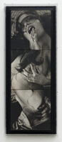 Robert Heinecken / 
Untitled, July 1974, 1974 / 
Photo emulsion on canvas with pastel / 
Framed Dimensions: 30 x 10 in. (76.2 x 25.4 cm)