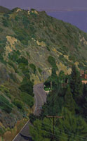 Sandra Mendelsohn Rubin / 
View from Big Rock Canyon, 1981 / 
oil on canvas / 
40 x 25 in (101.6 x 63.5 cm)