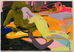 Sarah Awad / 
Untitled (Reclining Woman), 2013 / 
oil on canvas / 
65 x 95 in. (165.1 x 241.3 cm) 