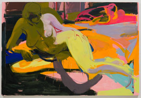 Sarah Awad / 
Untitled (Reclining Woman), 2013 / 
oil on canvas / 
65 x 95 in. (165.1 x 241.3 cm)