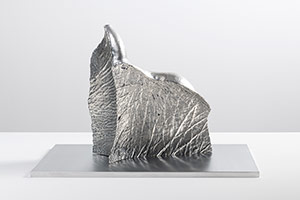 Sui Jianguo / 
Planting Trace -- Island 2, 2018 / 
galvanized photosensitive resin 3D printing / 
15 3/8 x 13 3/4 x 9 3/8 in. (39 x 35 x 16 cm)