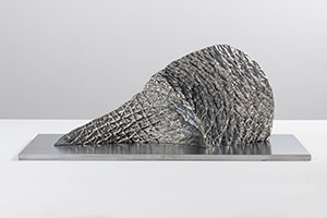 Sui Jianguo / 
Planting Trace -- Island 5, 2018 / 
galvanized photosensitive resin 3D printing / 
21 5/8 x 6 3/8 x 10 1/4 in. (55 x 16 x 26 cm)