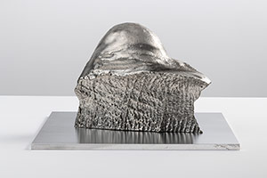 Sui Jianguo / 
Planting Trace -- Island 6, 2018 / 
galvanized photosensitive resin 3D printing / 
11 x 13 1/2 x 5 in. (27.9 x 34.3 x 12.7 cm)