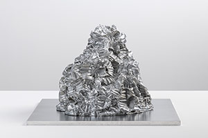 Sui Jianguo / 
Planting Trace -- Matter 6, 2018 / 
galvanized photosensitive resin 3D printing / 
13 3/8 x 8 1/4 x 11 7/8 in. (34 x 21 x 30 cm)