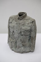 Sui Jianguo / 
Legacy 1st, 1997 / 
Bronze / 
Height 15.75 in. (40 cm) / 
 / 
The <i>Legacy</i> series marks Sui’s first use of the Zhongshan suit. The /  series began with sculptures of standalone jackets with corroded /  surfaces; later the jackets were created with brightly colored, glossy /  surfaces. The sculptures serve as an attempt to confront and release  / “the excitement and inhibition associated with this object.”