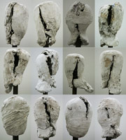 Sui Jianguo / 
Portraits, 1989 / 
Mixed media, gypsum, gauze / 
15.75 x 9.84 x 9.84 in. (40 x 25 x 25 cm)