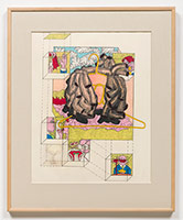 Terry Allen / 
Coat of Arms, 1967 / 
mixed media on paper / 
Framed: 38 1/4 x 31 1/4 x 1 3/8 in. (97.2 x 79.4 x 3.5 cm)
