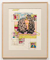 Terry Allen / 
Coat of Arms, 1967 / 
mixed media on paper / 
Framed: 38 1/4 x 31 1/4 x 1 3/8 in. (97.2 x 79.4 x 3.5 cm)
