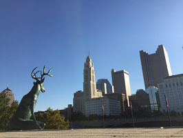 Terry Allen / 
Scioto Lounge, 2013-2014 / 
Three unique bronze sculptures / 
Columbus, Ohio / 
Photo courtesy of The Columbus Foundation