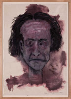 Terry Allen / 
Face 2, 2006  / 
      gouache on paper  / 
      39 1/4 x 28 1/4 in. (99.7 x 71.8 cm)