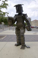 Terry Allen / 
Bookman (Read Reader), 2003 / 
Texas Tech University / 
New Student Union/Library Walkway, Lubbock, TX