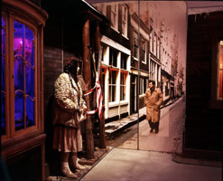 Edward & Nancy Reddin Kienholz / 
      The Hoerengracht, 1983 - 1988 / 
      mixed media tableau / 
      120 x 520 x 280 in (305 x 1321 x 712 cm)