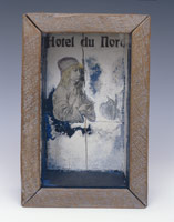 Joseph Cornell / 
Hotel du Nord, c. 1950 / 
Box construction / 
9 3/4 x 6 1/2 x 3 1/4 in (24.8 x 16.5 x 8.3 cm)